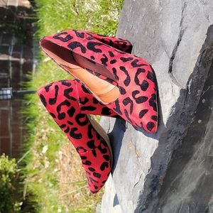Red lepard shoes